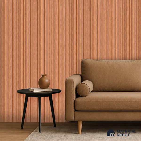 Wooden Look PN 07709 9.1 ft x 4.9 inch Charcoal Panel - 12 mm | Suitable for Living Room, Bedroom & TV Cabinet | Width is Subjected to 5% Variation