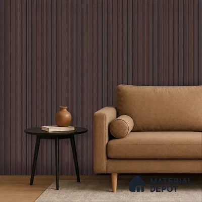 Wooden Look PN 07710 9.1 ft x 4.9 inch Charcoal Panel - 12 mm | Suitable for Living Room, Bedroom & TV Cabinet | Width is Subjected to 5% Variation