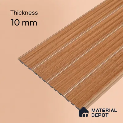 Wooden Look PN 07399 8 ft x 9.6 inch PVC Panel - 10 mm | Suitable for Living Room, Bedroom & Office | Width is Subjected to 5% Variation