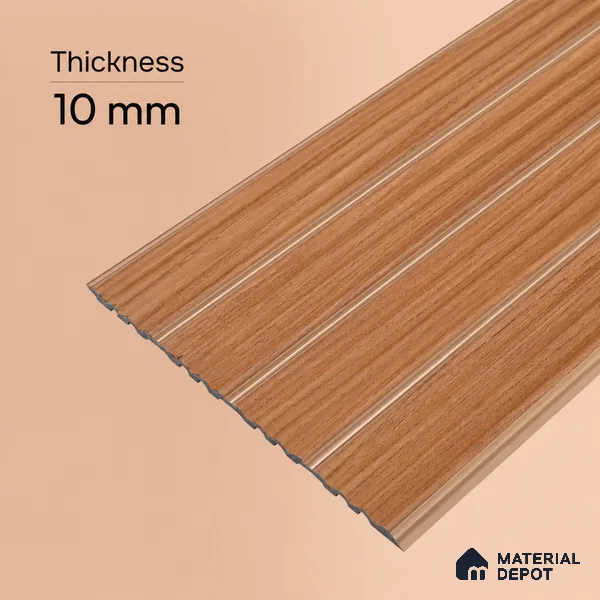 Wooden Look PN 07399 8 ft x 9.6 inch PVC Panel - 10 mm | Suitable for Living Room, Bedroom & Office | Width is Subjected to 5% Variation