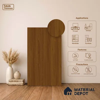 Wooden Look LM 23465 (AR 01 7538) Golden Sands 8 ft x 4 ft Alder Ridge Finish Decorative Laminate - 1 mm | Suitable for TV Unit, Wardrobe, Kitchen Cabinets