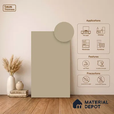 LM 23522 (SMT 412) Rosette Glow 8 ft x 4 ft Super Matte Finish Decorative Laminate - 1 mm | Suitable for Living Room, Kitchen, Office