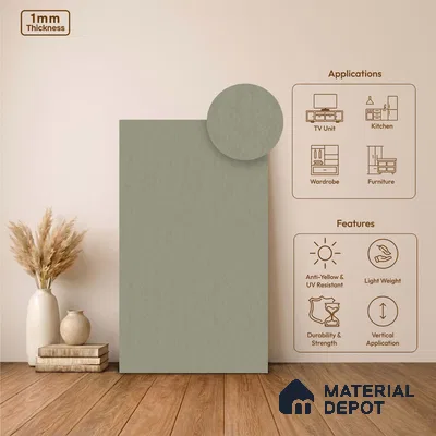 Stone Look LM 24375  8 ft x 4 ft Texture Finish Decorative Laminate - 1 mm | Suitable for TV Unit, Wardrobe, Kitchen Cabinets