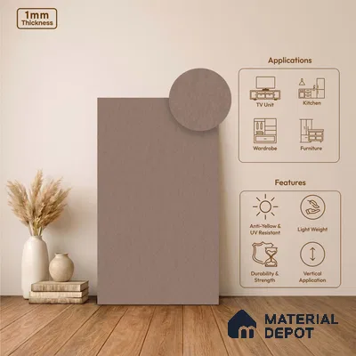 Stone Look LM 24377  8 ft x 4 ft Texture Finish Decorative Laminate - 1 mm | Suitable for TV Unit, Wardrobe, Kitchen Cabinets