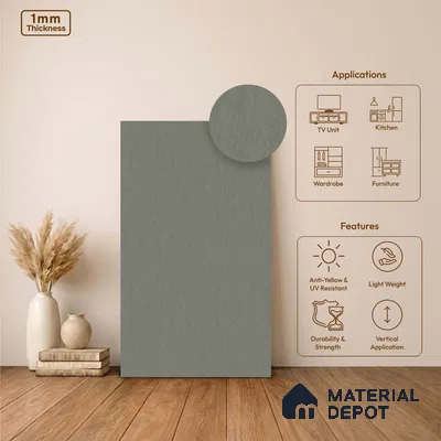 Stone Look LM 24383  8 ft x 4 ft Texture Finish Decorative Laminate - 1 mm | Suitable for TV Unit, Wardrobe, Kitchen Cabinets
