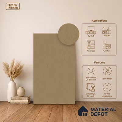 Stone Look LM 24384  8 ft x 4 ft Texture Finish Decorative Laminate - 1 mm | Suitable for TV Unit, Wardrobe, Kitchen Cabinets