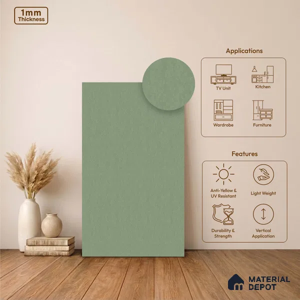 Stone Look LM 24386  8 ft x 4 ft Texture Finish Decorative Laminate - 1 mm | Suitable for TV Unit, Wardrobe, Kitchen Cabinets