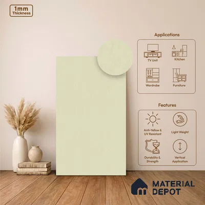 Stone Look LM 24387  8 ft x 4 ft Texture Finish Decorative Laminate - 1 mm | Suitable for TV Unit, Wardrobe, Kitchen Cabinets