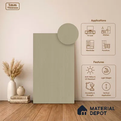 Wooden Look LM 24388 8 ft x 4 ft Texture Finish Decorative Laminate - 1 mm | Suitable for TV Unit, Wardrobe, Kitchen Cabinets