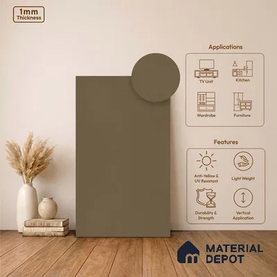 Stone Look LM 24392  8 ft x 4 ft Texture Finish Decorative Laminate - 1 mm | Suitable for TV Unit, Wardrobe, Kitchen Cabinets