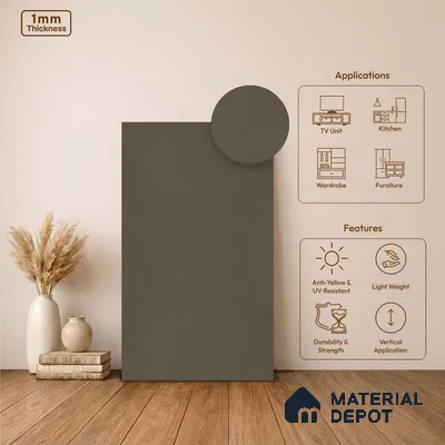 Stone Look LM 24393  8 ft x 4 ft Texture Finish Decorative Laminate - 1 mm | Suitable for TV Unit, Wardrobe, Kitchen Cabinets