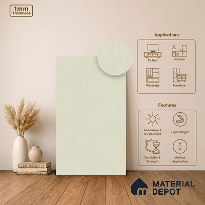 Stone Look LM 24395  8 ft x 4 ft Texture Finish Decorative Laminate - 1 mm | Suitable for TV Unit, Wardrobe, Kitchen Cabinets