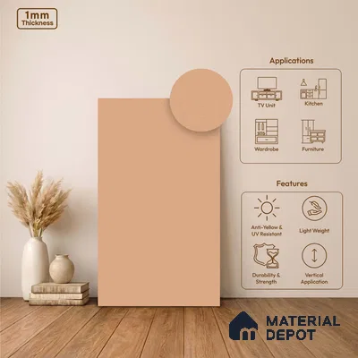 Brown Fabric Look LM 24405  8 ft x 4 ft Texture Finish Decorative Laminate - 1 mm | Suitable for TV Unit, Wardrobe, Kitchen Cabinets