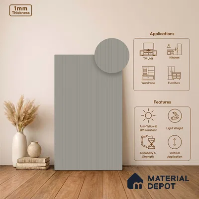 Wooden Look LM 24411 8 ft x 4 ft Texture Finish Decorative Laminate - 1 mm | Suitable for TV Unit, Wardrobe, Kitchen Cabinets