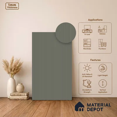 Wooden Look LM 24412 8 ft x 4 ft Texture Finish Decorative Laminate - 1 mm | Suitable for TV Unit, Wardrobe, Kitchen Cabinets