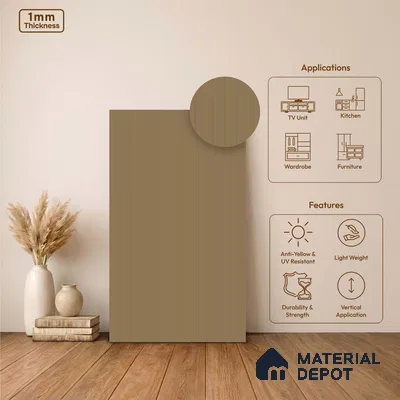 Wooden Look LM 24413 8 ft x 4 ft Texture Finish Decorative Laminate - 1 mm | Suitable for TV Unit, Wardrobe, Kitchen Cabinets