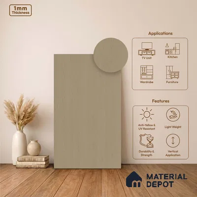Wooden Look LM 24421 8 ft x 4 ft Texture Finish Decorative Laminate - 1 mm | Suitable for TV Unit, Wardrobe, Kitchen Cabinets