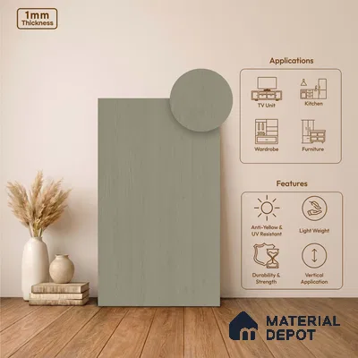 Wooden Look LM 24427 8 ft x 4 ft Texture Finish Decorative Laminate - 1 mm | Suitable for TV Unit, Wardrobe, Kitchen Cabinets