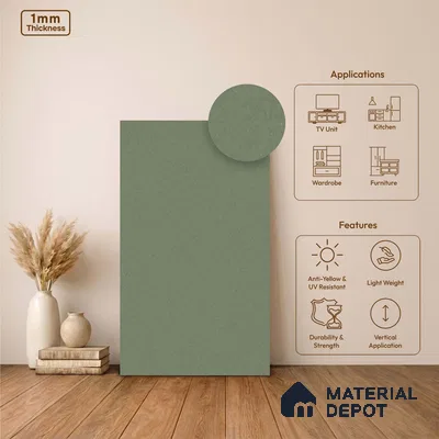 Stone Look LM 24437  8 ft x 4 ft Texture Finish Decorative Laminate - 1 mm | Suitable for TV Unit, Wardrobe, Kitchen Cabinets