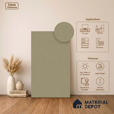 Stone Look LM 24444  8 ft x 4 ft Texture Finish Decorative Laminate - 1 mm | Suitable for TV Unit, Wardrobe, Kitchen Cabinets