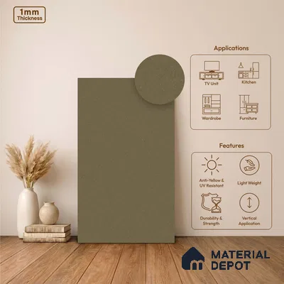Stone Look LM 24445  8 ft x 4 ft Texture Finish Decorative Laminate - 1 mm | Suitable for TV Unit, Wardrobe, Kitchen Cabinets