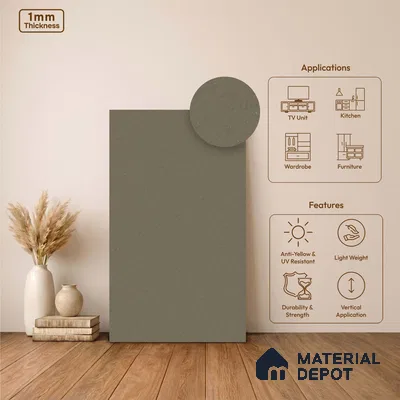 Stone Look LM 24446  8 ft x 4 ft Texture Finish Decorative Laminate - 1 mm | Suitable for TV Unit, Wardrobe, Kitchen Cabinets