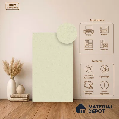 Stone Look LM 24447  8 ft x 4 ft Texture Finish Decorative Laminate - 1 mm | Suitable for TV Unit, Wardrobe, Kitchen Cabinets