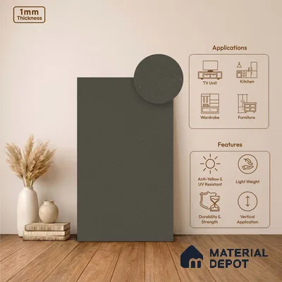 Stone Look LM 24448  8 ft x 4 ft Texture Finish Decorative Laminate - 1 mm | Suitable for TV Unit, Wardrobe, Kitchen Cabinets