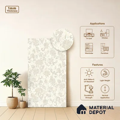 Stone Look LM 10927 8 ft x 4 ft Texture Finish Decorative Laminate - 1 mm | Suitable for TV Unit, Wardrobe, Kitchen Cabinets