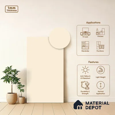 Stone Look LM 20993 8 ft x 4 ft Texture Finish Decorative Laminate - 1 mm | Suitable for TV Unit, Wardrobe, Kitchen Cabinets