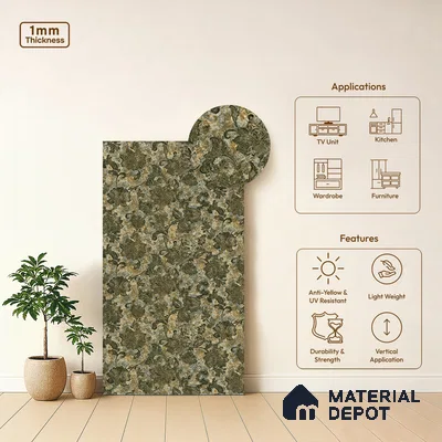 Patterned Look LM 21010 8 ft x 4 ft Texture Finish Decorative Laminate - 1 mm | Suitable for Bedroom, TV Unit, Wardrobe