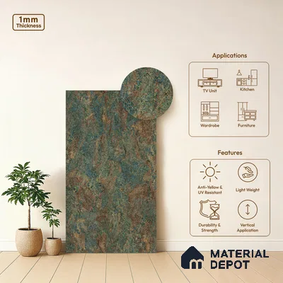 Stone Look LM 21024 8 ft x 4 ft Texture Finish Decorative Laminate - 1 mm | Suitable for TV Unit, Wardrobe, Kitchen Cabinets