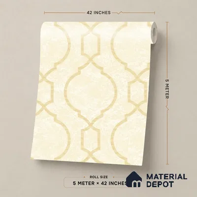 88387-2 | 5 Meter x 42 Inch PVC Patterned Look Wallpaper - 57 Sq. Ft. | Minimum 15% wastage during installation