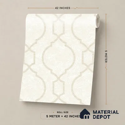 88387-1 | 5 Meter x 42 Inch PVC Patterned Look Wallpaper - 57 Sq. Ft. | Minimum 15% wastage during installation