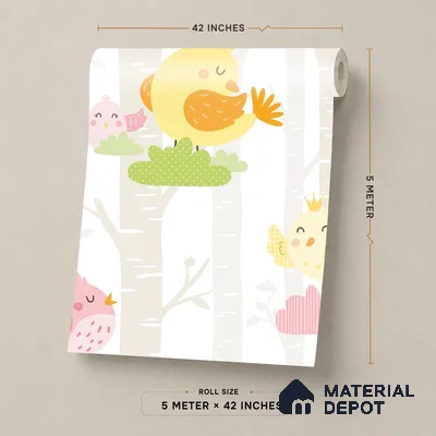 5151-1 | 5 Meter x 42 Inch PVC Patterned Look Wallpaper - 57 Sq. Ft. | Minimum 15% wastage during installation