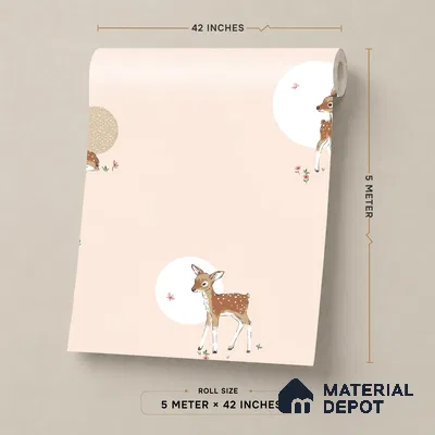 5140-1 | 5 Meter x 42 Inch PVC Patterned Look Wallpaper - 57 Sq. Ft. | Minimum 15% wastage during installation