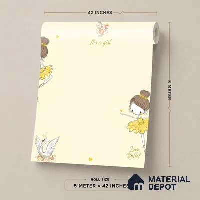 5145-1 | 5 Meter x 42 Inch PVC Patterned Look Wallpaper - 57 Sq. Ft. | Minimum 15% wastage during installation