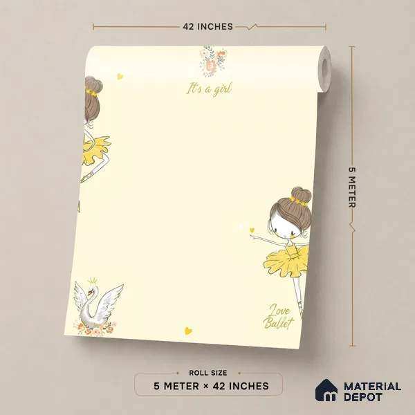 5145-1 | 5 Meter x 42 Inch PVC Patterned Look Wallpaper - 57 Sq. Ft. | Minimum 15% wastage during installation