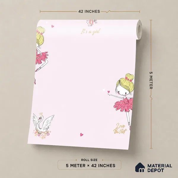 5145-2 | 5 Meter x 42 Inch PVC Patterned Look Wallpaper - 57 Sq. Ft. | Minimum 15% wastage during installation