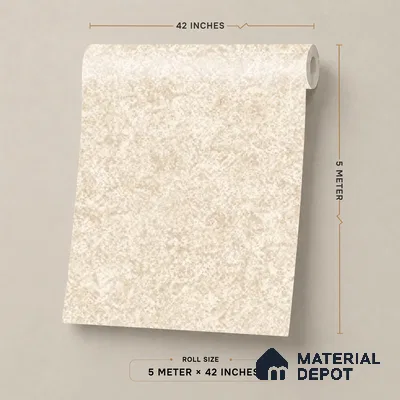 88449-1 | 5 Meter x 42 Inch PVC Patterned Look Wallpaper - 57 Sq. Ft. | Minimum 15% wastage during installation