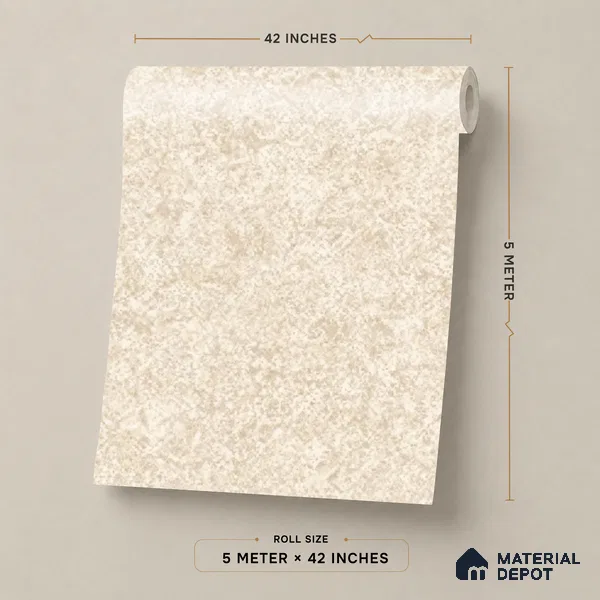 88449-1 | 5 Meter x 42 Inch PVC Patterned Look Wallpaper - 57 Sq. Ft. | Minimum 15% wastage during installation