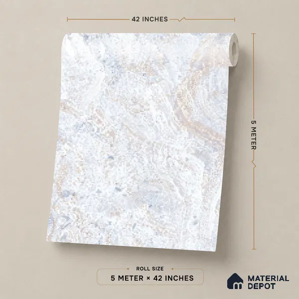88388-4 | 5 Meter x 42 Inch PVC Abstract Look Wallpaper - 57 Sq. Ft. | Minimum 15% wastage during installation