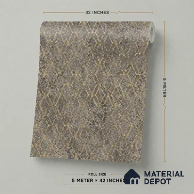 88455-4 | 5 Meter x 42 Inch PVC Patterned Look Wallpaper - 57 Sq. Ft. | Minimum 15% wastage during installation