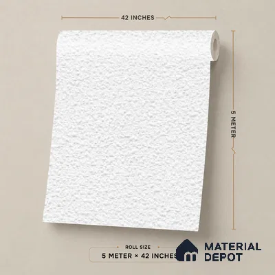 19002-1 | 5 Meter x 42 Inch PVC Texture Look Wallpaper - 57 Sq. Ft. | Minimum 15% wastage during installation