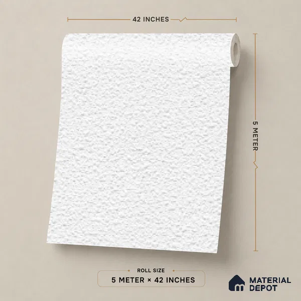 19002-1 | 5 Meter x 42 Inch PVC Texture Look Wallpaper - 57 Sq. Ft. | Minimum 15% wastage during installation