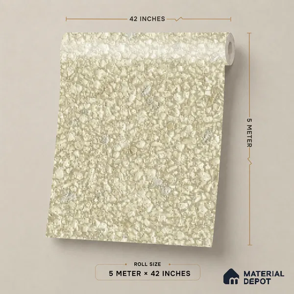 19014-3 | 5 Meter x 42 Inch PVC Texture Look Wallpaper - 57 Sq. Ft. | Minimum 15% wastage during installation