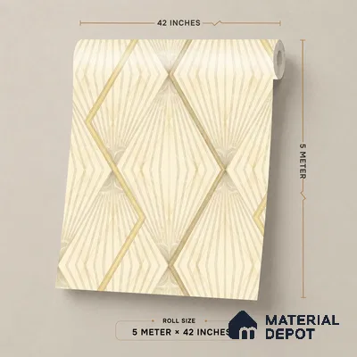 88390-2 | 5 Meter x 42 Inch PVC Patterned Look Wallpaper - 57 Sq. Ft. | Minimum 15% wastage during installation