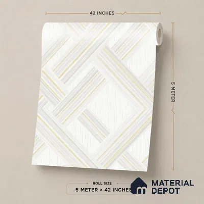 88492-1 | 5 Meter x 42 Inch PVC Abstract Look Wallpaper - 57 Sq. Ft. | Minimum 15% wastage during installation