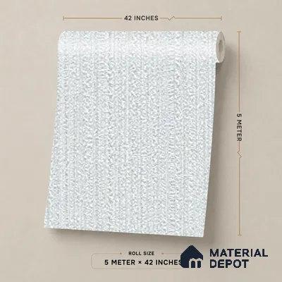 88476-2 | 5 Meter x 42 Inch PVC Texture Look Wallpaper - 57 Sq. Ft. | Minimum 15% wastage during installation