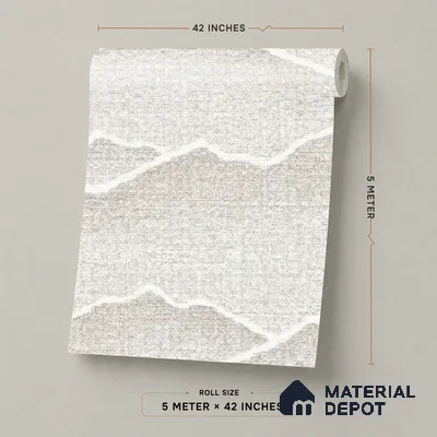 81278-1 | 5 Meter x 42 Inch PVC Patterned Look Wallpaper - 57 Sq. Ft. | Minimum 15% wastage during installation
